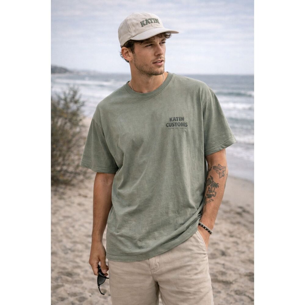 Katin Green 100% Organic Cotton Short Sleeve T Shirt Tee Top   Mens Size XXL